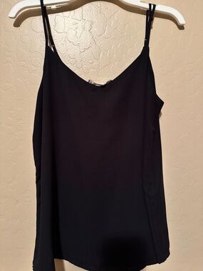 Nordstrom Black Adjustable Spaghetti Strap Cami